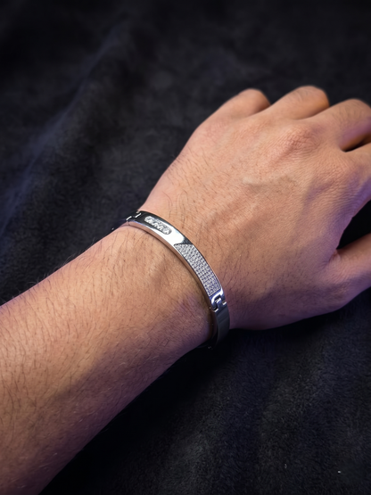 Minimalist Pavé Accent Bangle