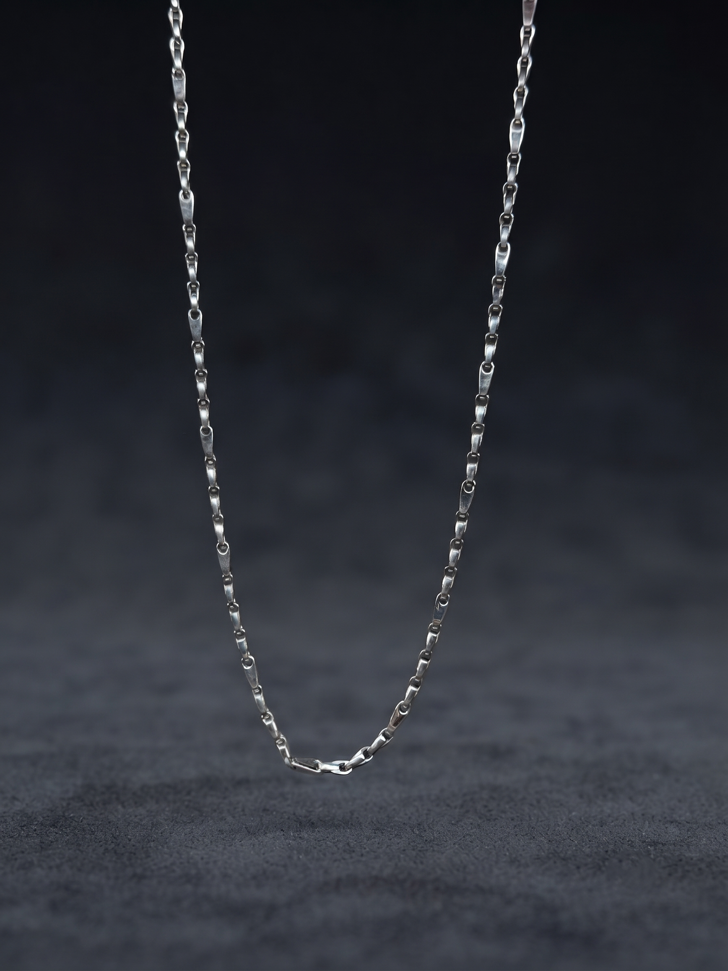 sleek minimalist sterling silver chain