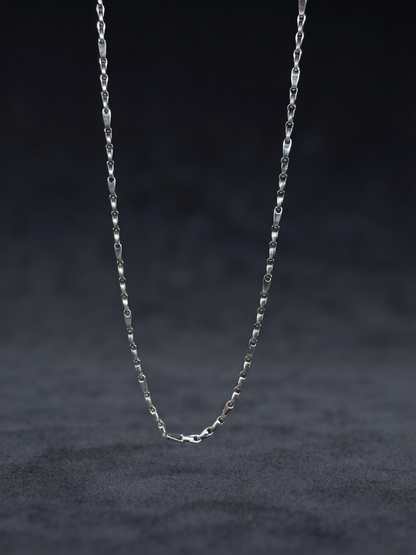 Sleek Minimalist Sterling Silver Chain
