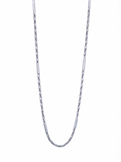 Artisan Detailed Sterling Silver Link Chain