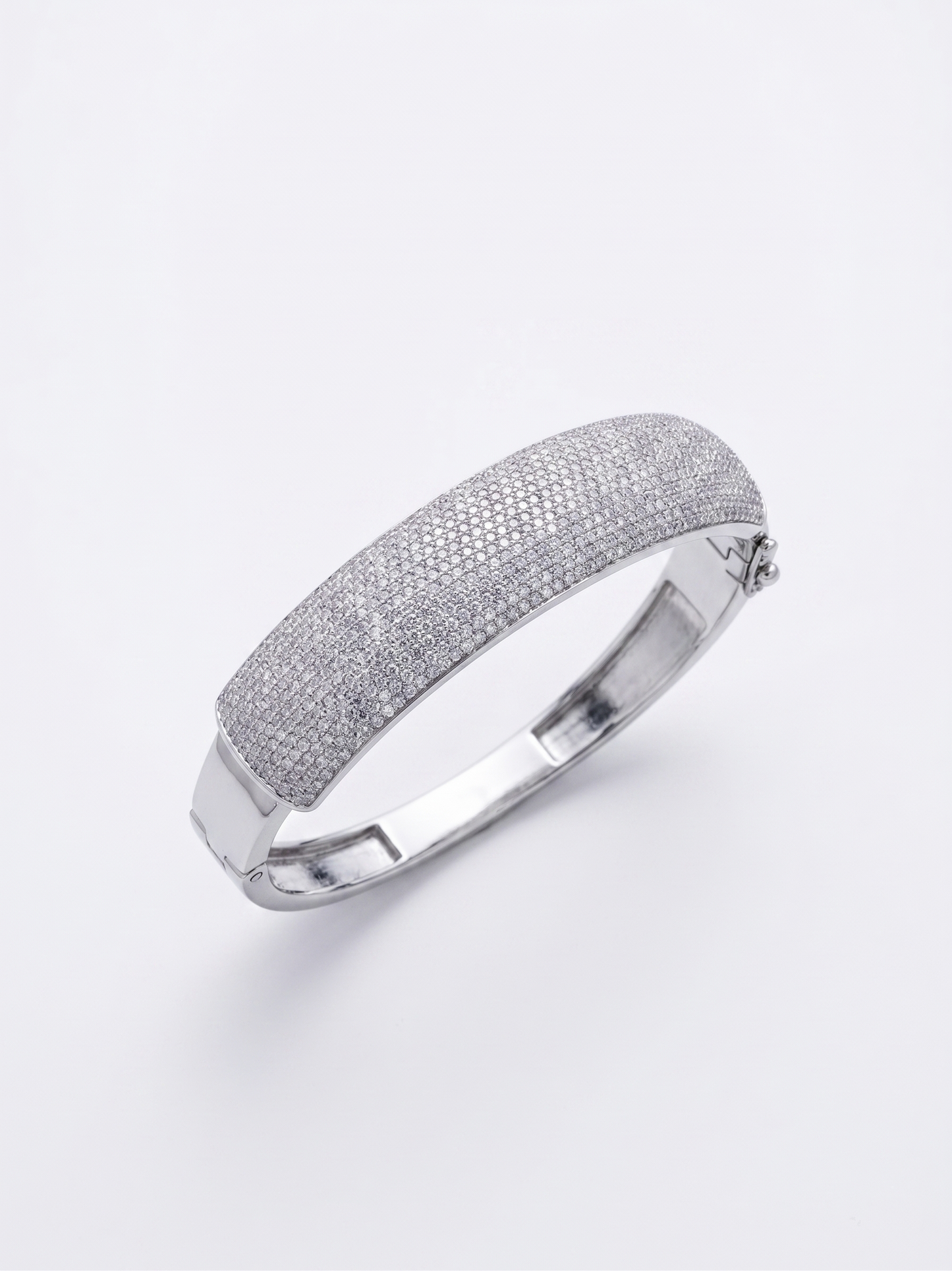 classic pavé bangle bracelet