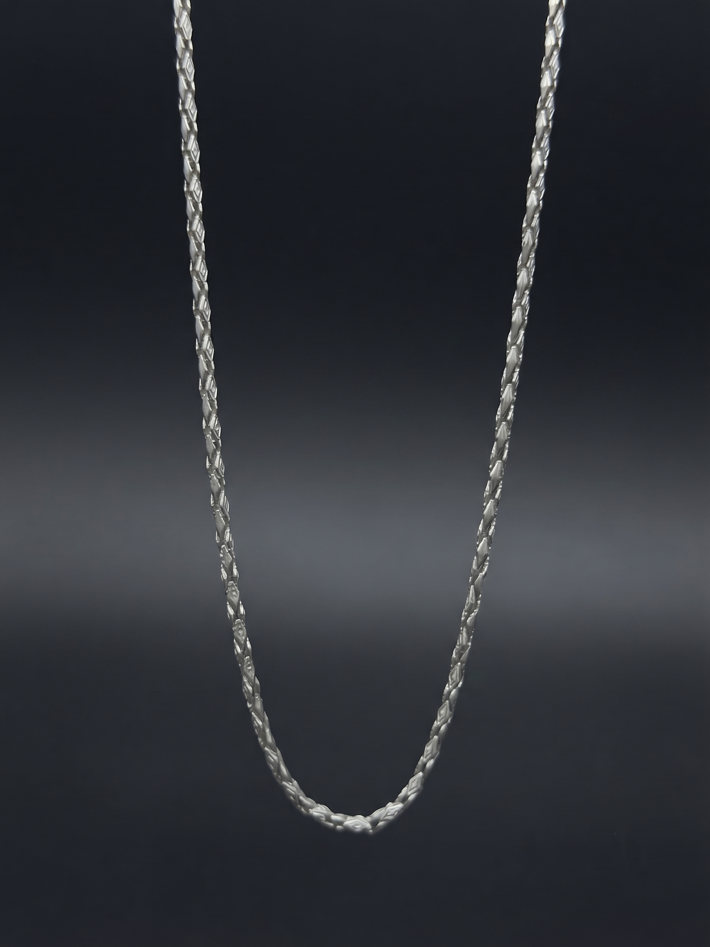 radiant twisted sterling silver chain
