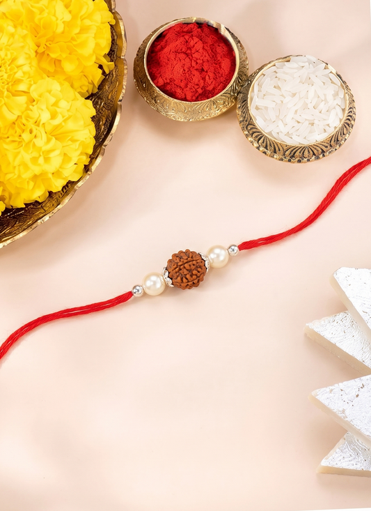 Classic Rudraksha Pearl Rakhi