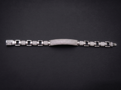 Luxe Pavé-Panel Link Bracelet