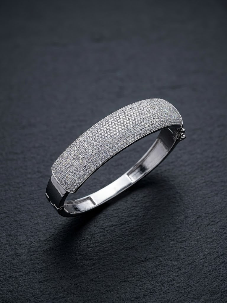 classic pavé bangle bracelet