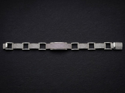 Pavé-Linked Panel Bracelet